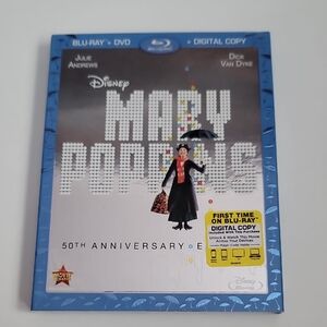 Disney Mary Poppins 50th Anniversary Blu-ray in Blue and White